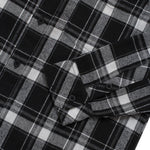 Load image into Gallery viewer, Flannel MOTEZ BLACK WHITE

