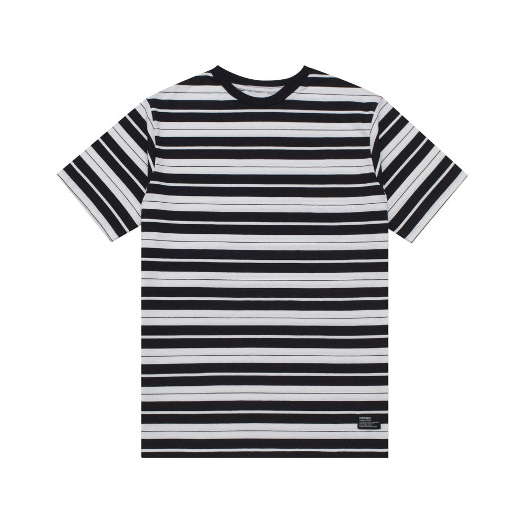 T-Shirt Stripe FILBERT BLACK WHITE