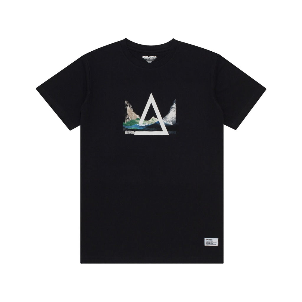T-Shirt MOUNTAIN TRIANGLE BLACK