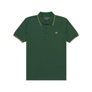 Polo Shirt CROWN LINE GOLD FOREST GREEN
