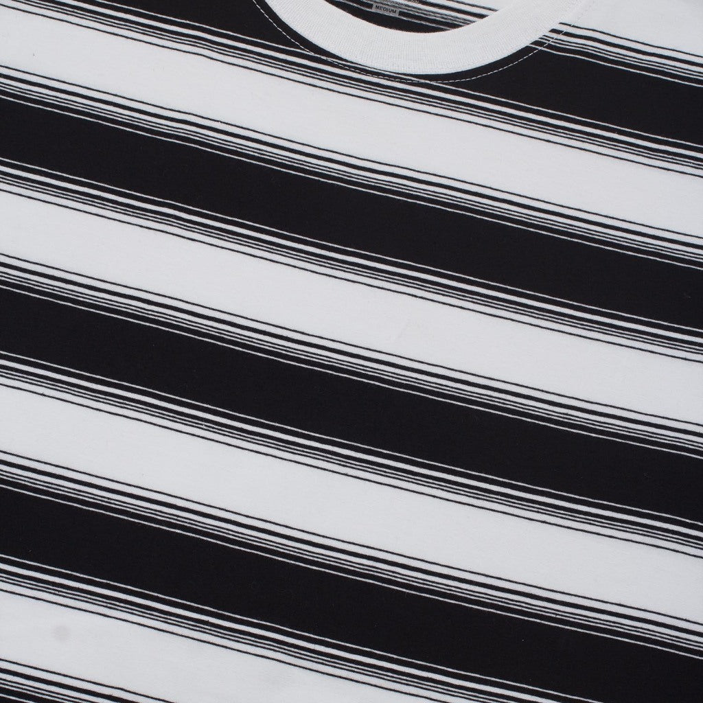 T-Shirt Stripe JASON BLACK WHITE