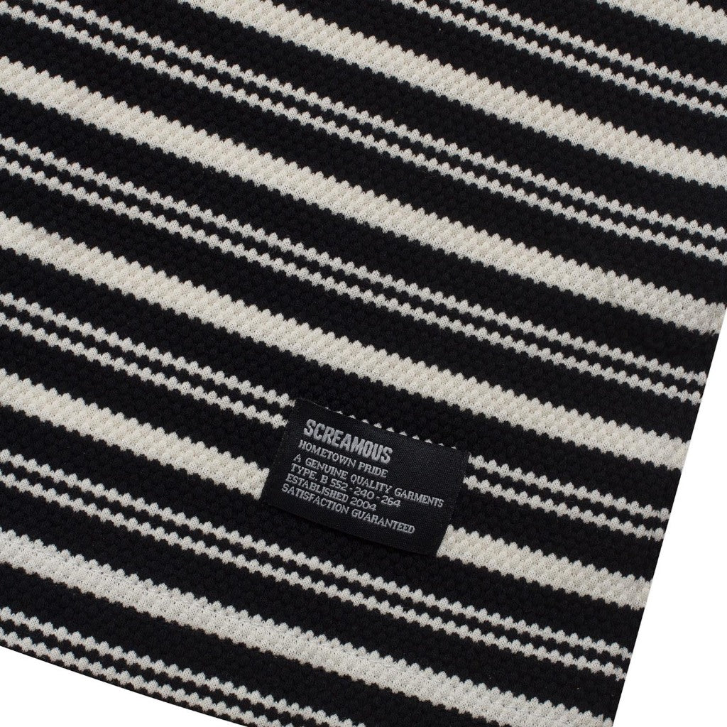 T-Shirt Stripe OVERSIZED AZULF BLACK WHITE