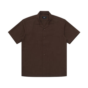 Shortsleeve Shirt Open Collar SADE BROWN