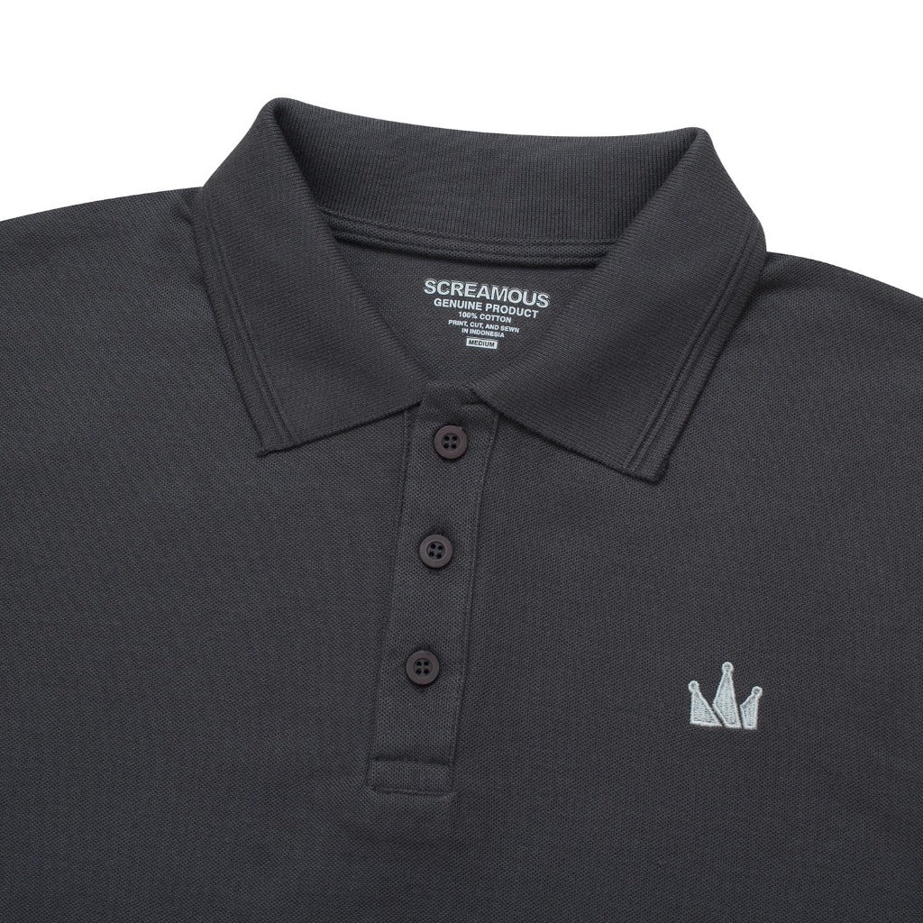 Polo Shirt CROWN DARK GREY DRK GRY
