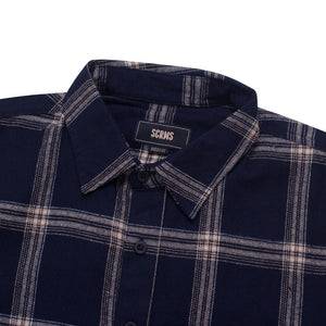 Flannel SENS NAVY CREAM