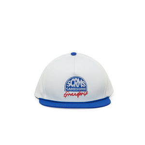 GAMESOME Hat SnapBack GRAND GLIDE BROKEN WHITE BLUE