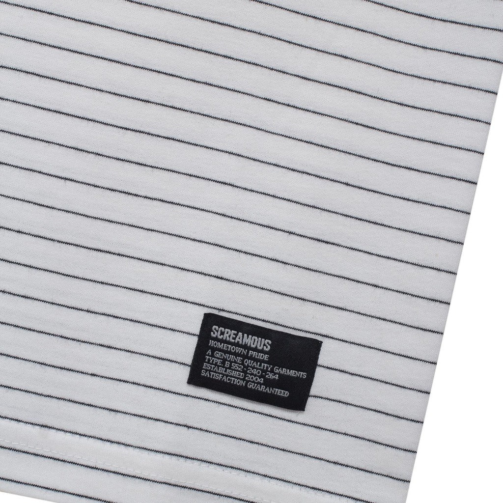T-Shirt Stripe WEEZER WHITE BLACK
