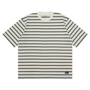 T-Shirt Stripe OVERSIZED GENAR GREEN WHITE