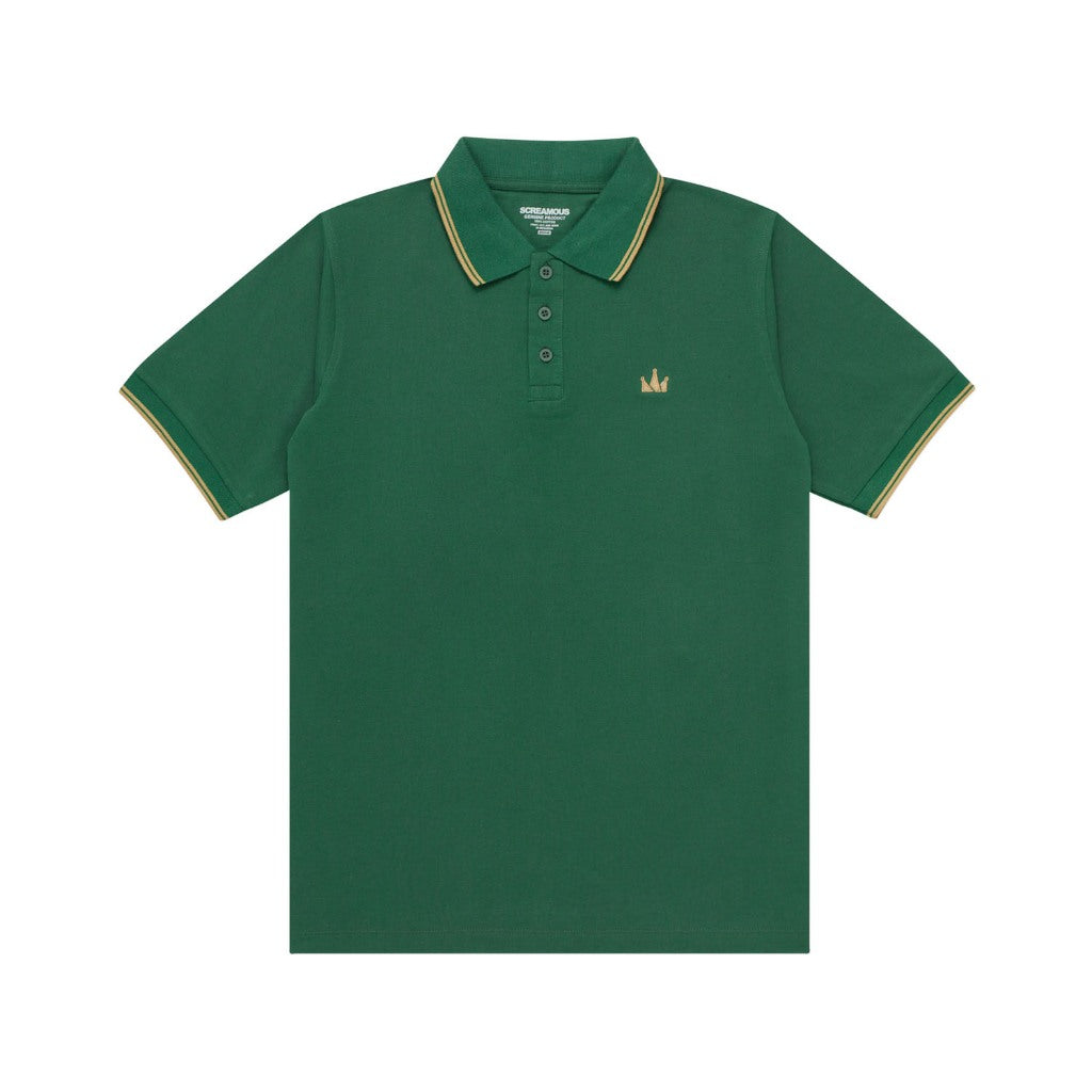 Polo Shirt CROWN LINE GOLD GREEN