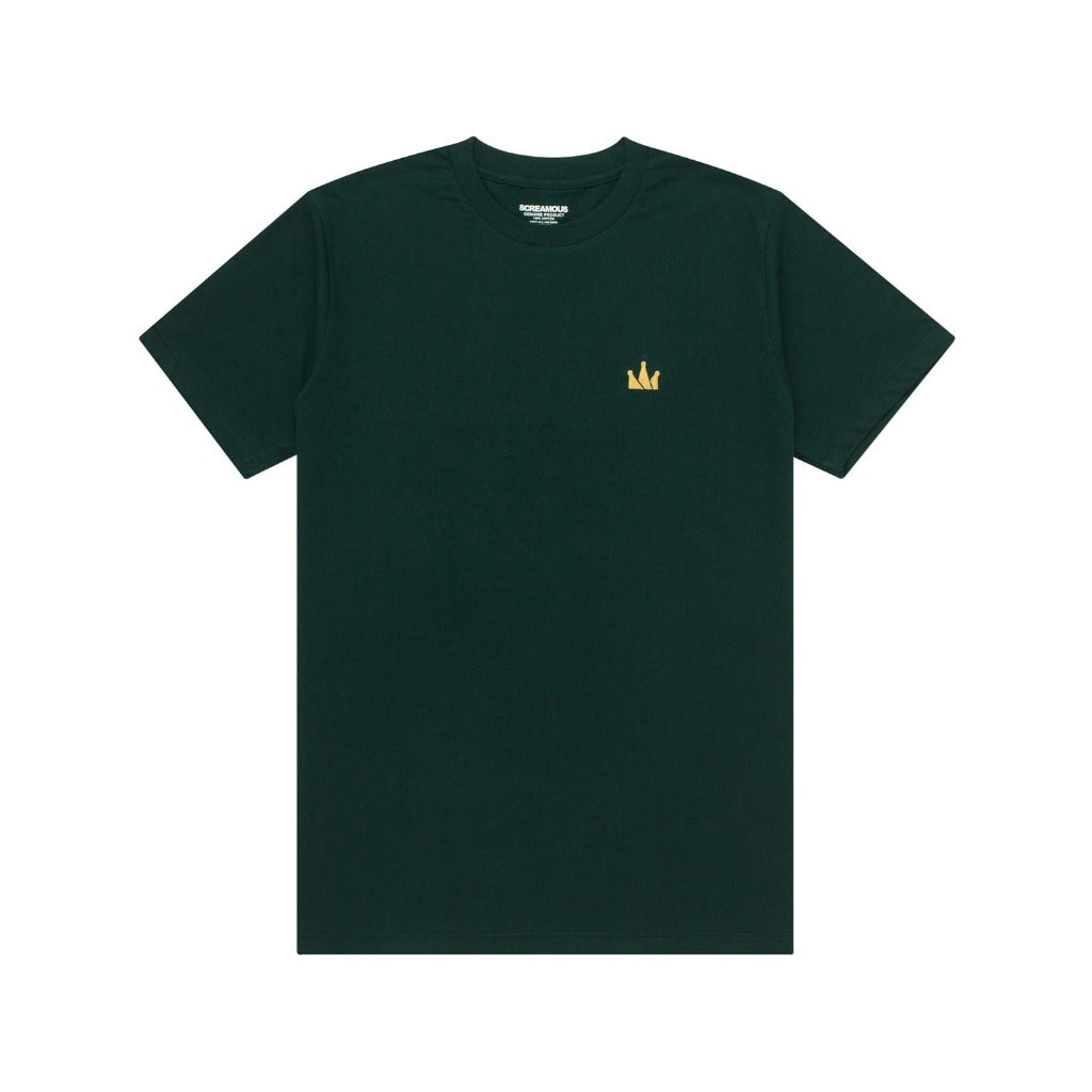 T-Shirt CROWN LOGO SS DARK GREEN