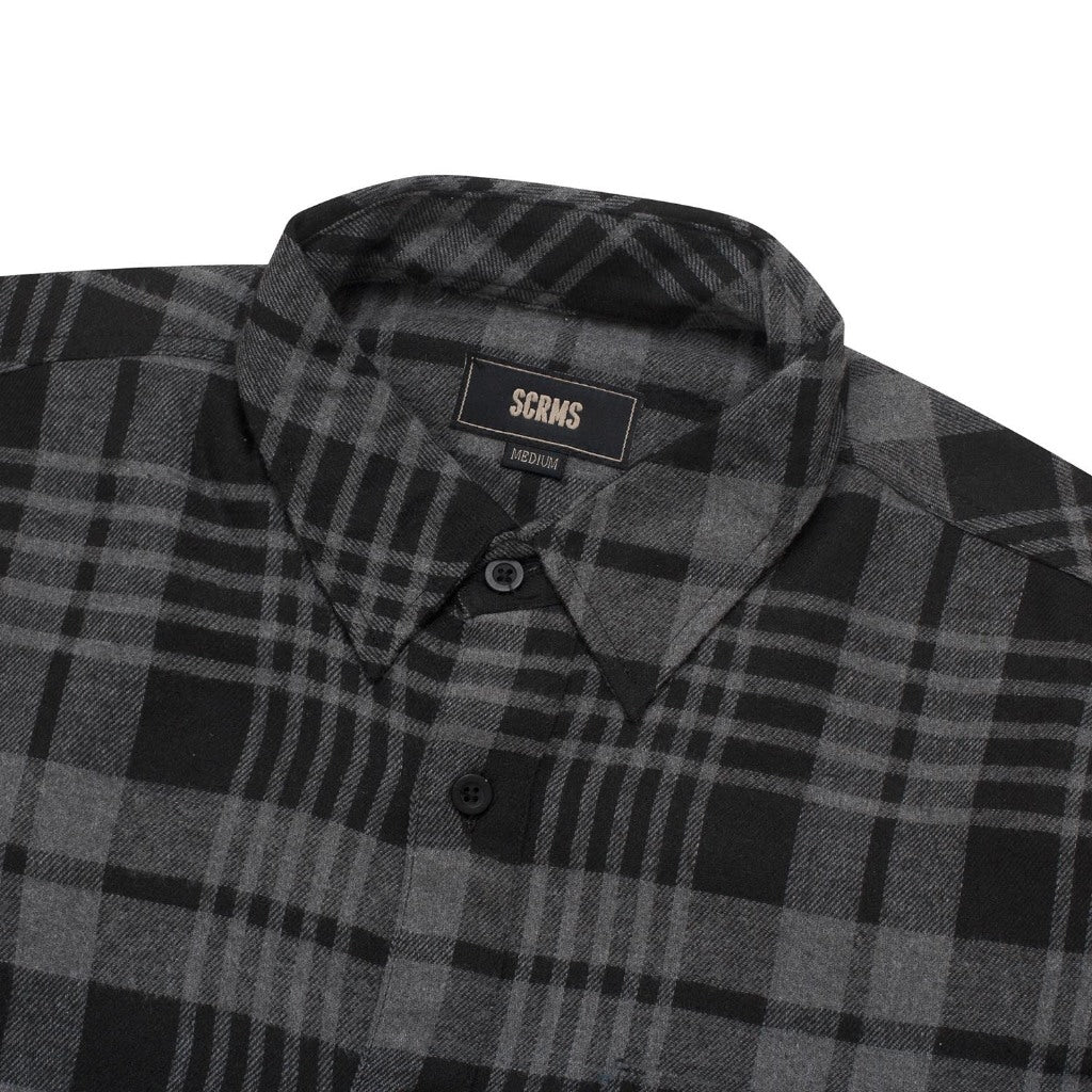 Flannel QUANES BLACK GREY