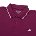 Load image into Gallery viewer, Polo Shirt CROWN LINE SILVER MAROON
