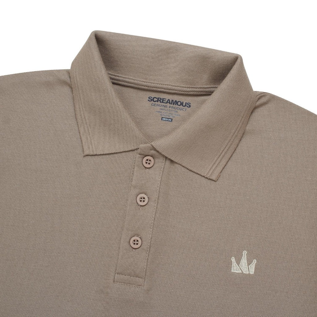 Polo Shirt CROWN SAGE SGE BROWN