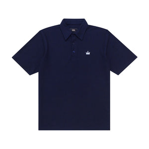 Polo Shirt CROWN WHITE NAVY BLUE