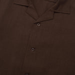 Load image into Gallery viewer, Shortsleeve Shirt Open Collar SADE BROWN
