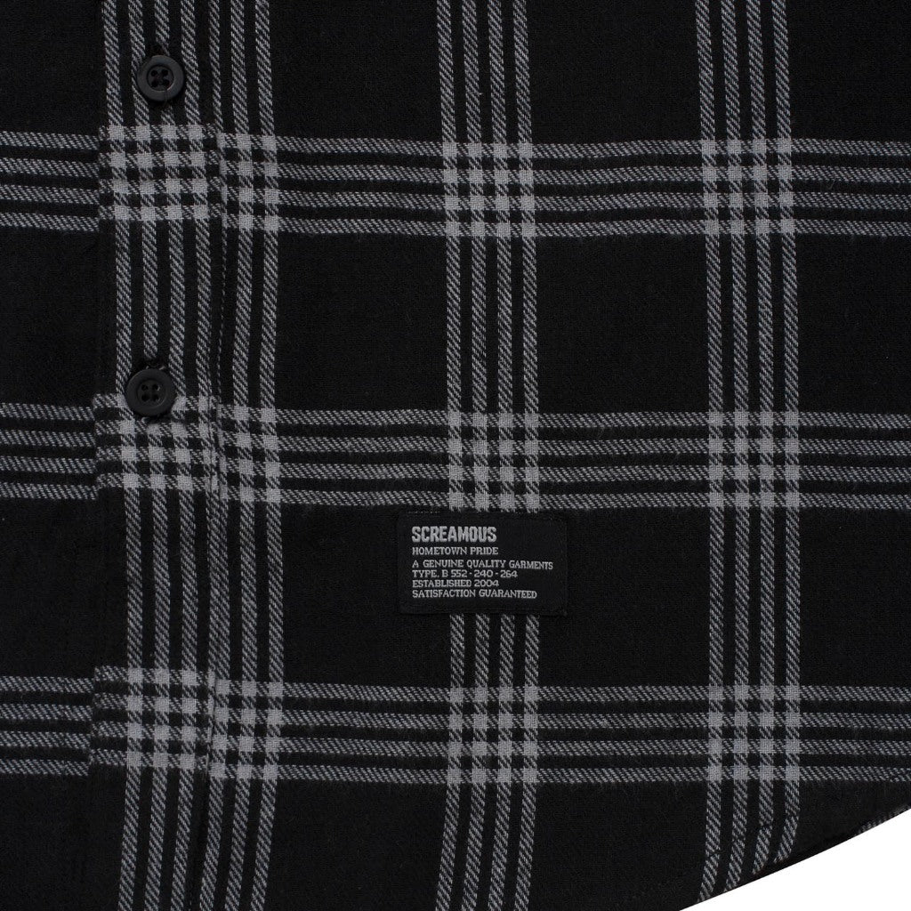 Flannel TOM BLACK GREY