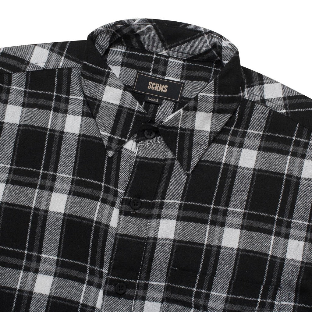 Flannel MOTEZ BLACK WHITE
