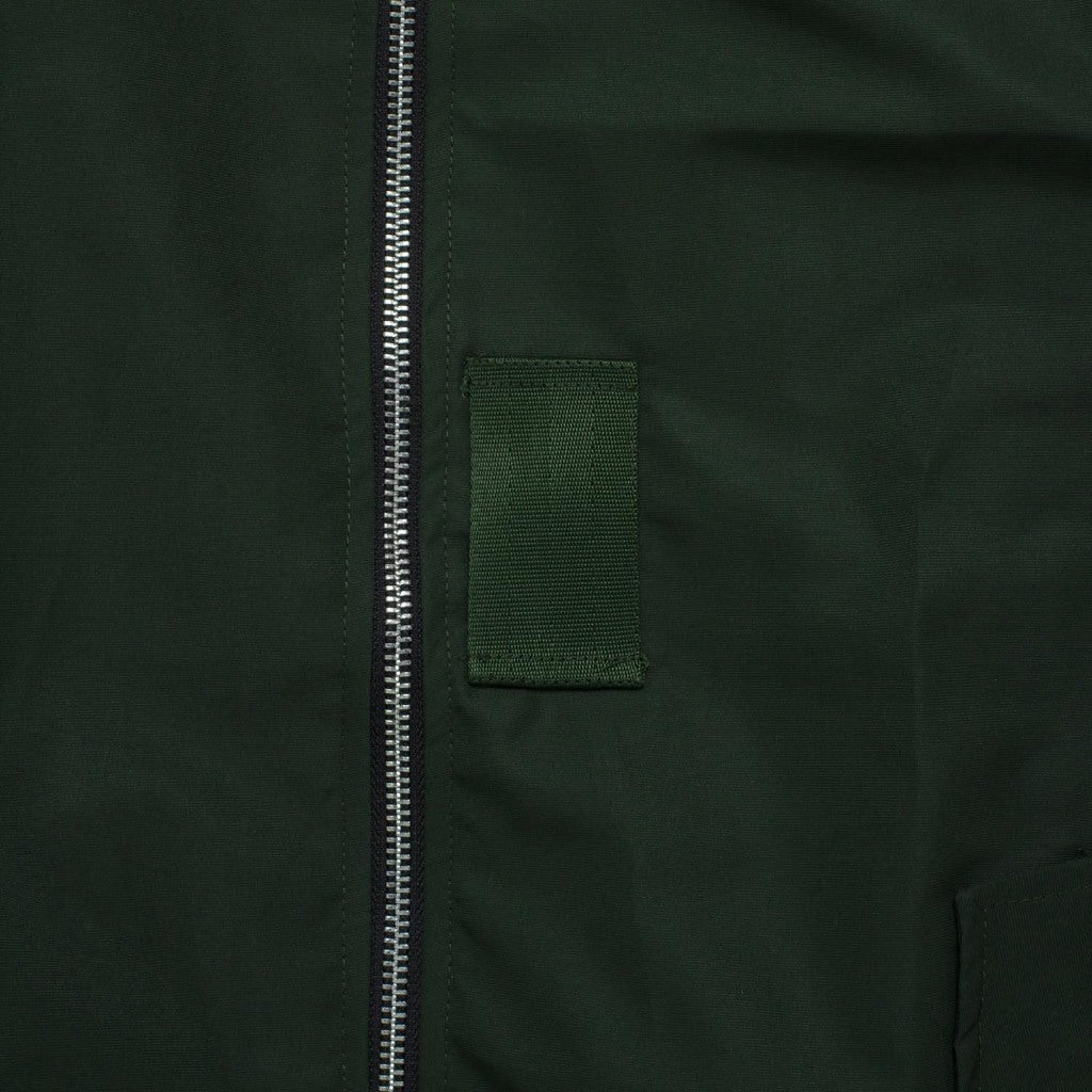 Bomber Canvas Jacket STENCIL FOREST GREEN