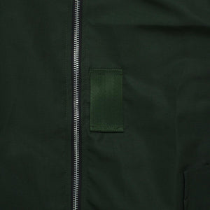 Bomber Canvas Jacket STENCIL FOREST GREEN