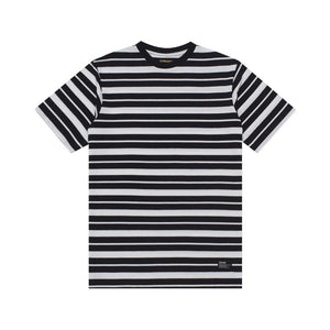 T-Shirt Stripe VALTER BLACK WHITE