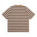 Load image into Gallery viewer, T-Shirt Stripe OVERSIZED AZULF WHITE BROWN
