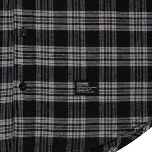 Flannel MORRIS BLACK GREY