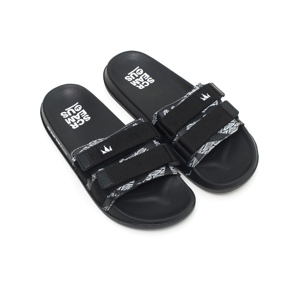 Slippers Sandals PAISLEY BLACK