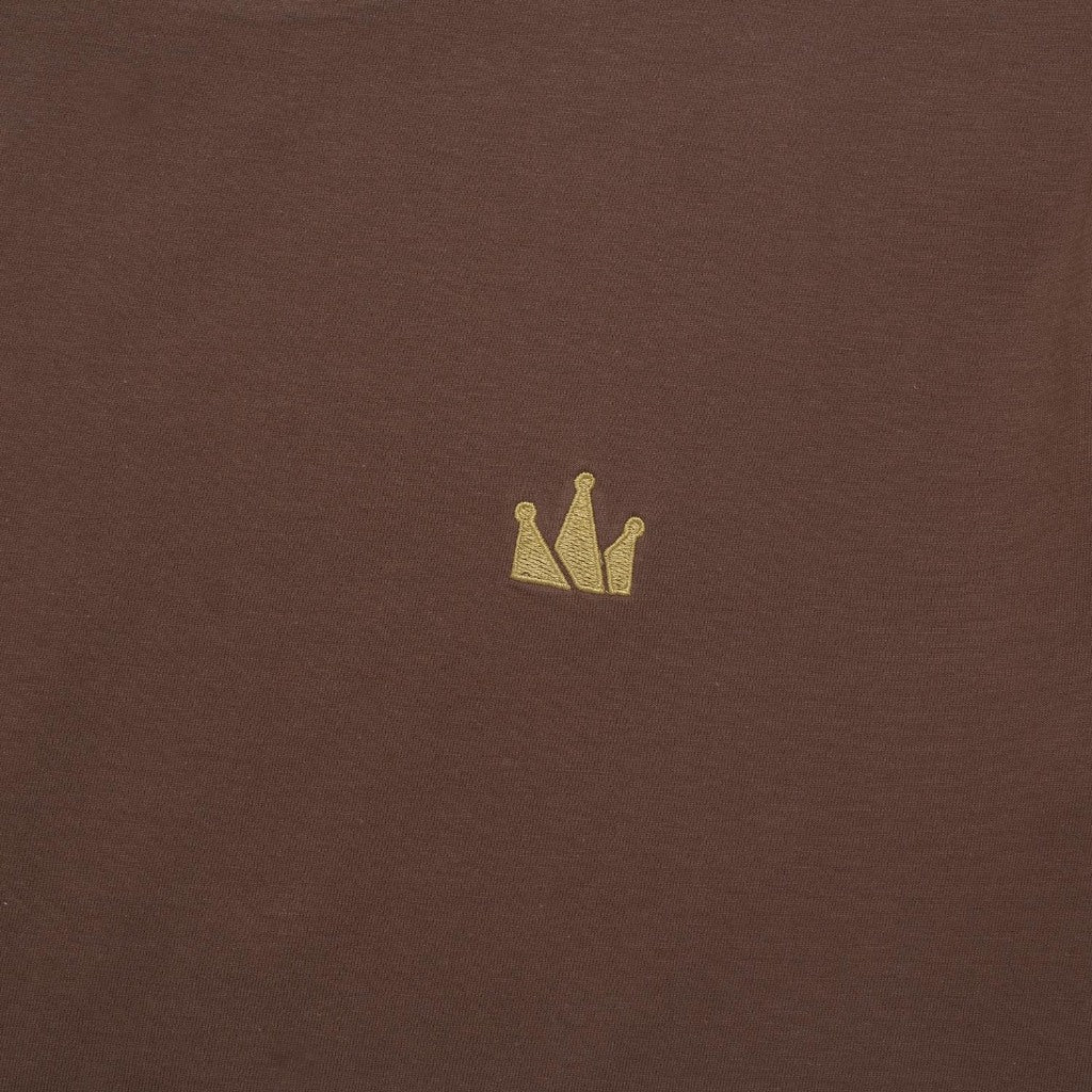 T-Shirt CROWN LOGO SS DARK BROWN