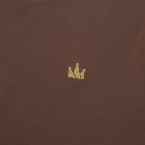 T-Shirt CROWN LOGO SS DARK BROWN