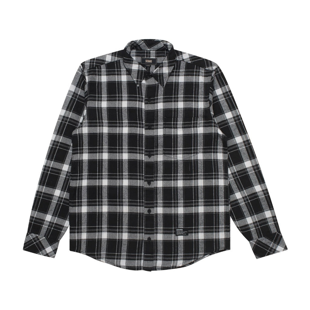 Flannel MOTEZ BLACK WHITE