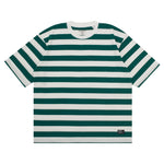 Load image into Gallery viewer, T-Shirt Stripe OVERSIZED SENDHY GREEN WHITE
