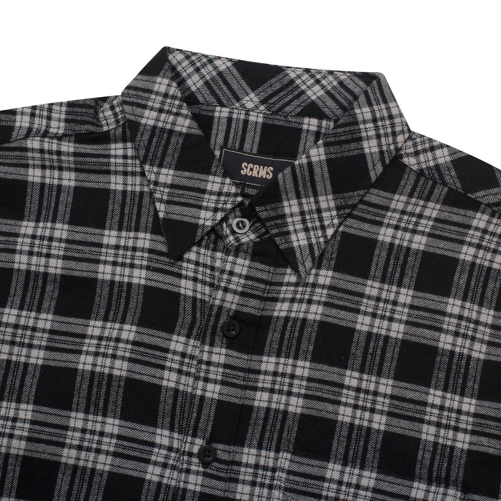 Flannel MORRIS BLACK GREY