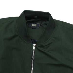 Bomber Canvas Jacket STENCIL FOREST GREEN