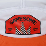 Load image into Gallery viewer, GAMESOME Hat 5panel CROWN TEAM WHITE ORANGE
