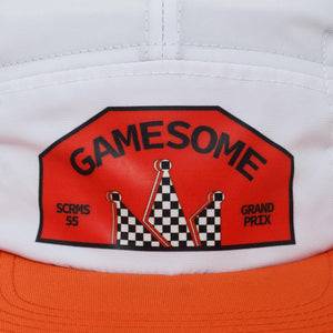 GAMESOME Hat 5panel CROWN TEAM WHITE ORANGE