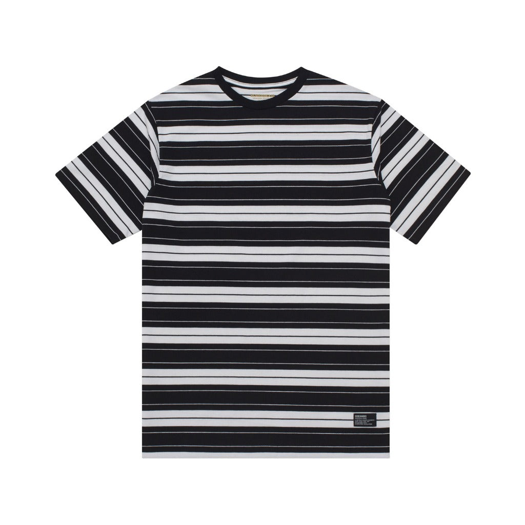 T-Shirt Stripe CLOVIS BLACK WHITE