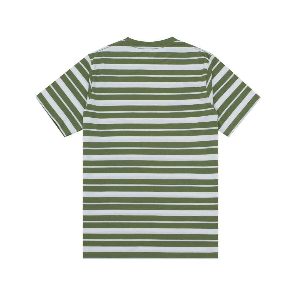T-Shirt Stripe VALTER GREEN WHITE