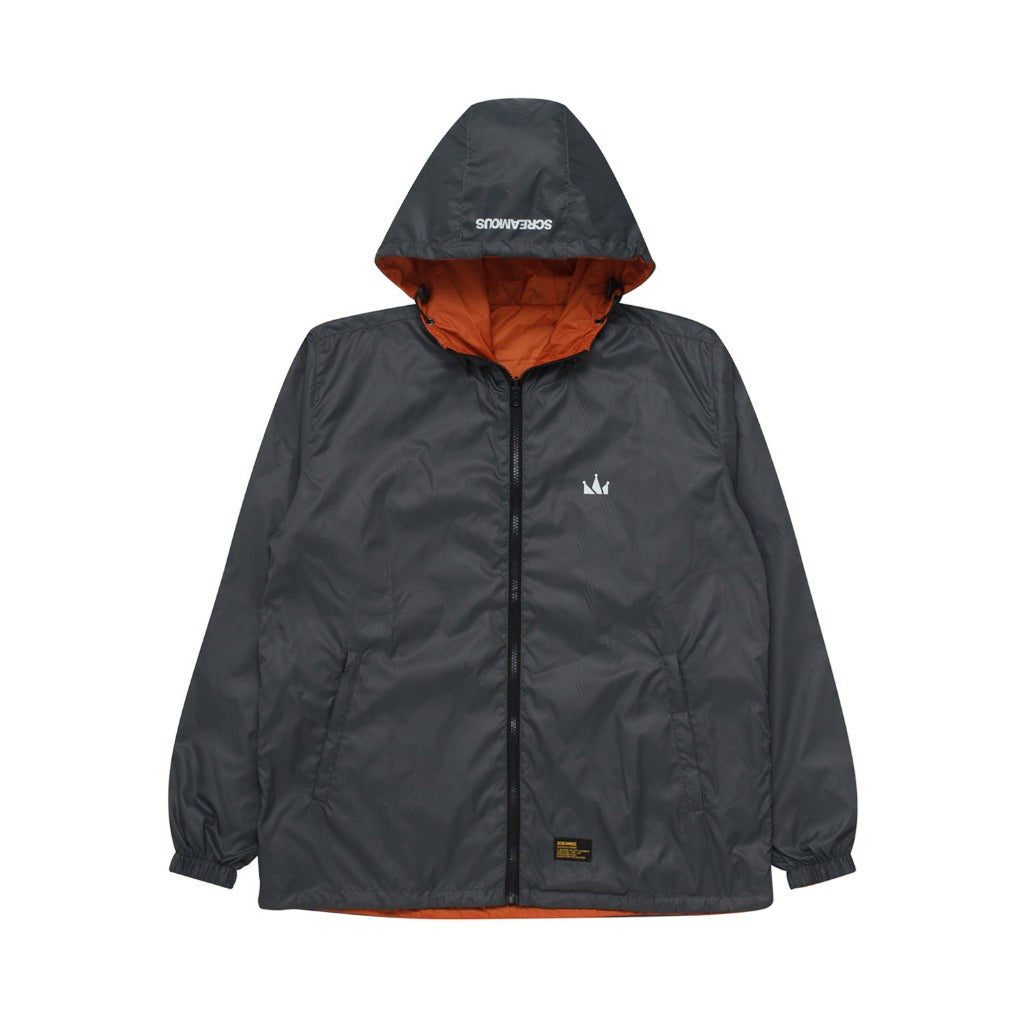 Screamous Reversible Jacket ARILE DARK GREY - DARK ORANGE