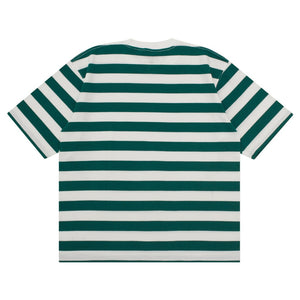 T-Shirt Stripe OVERSIZED SENDHY GREEN WHITE