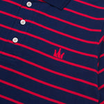 Load image into Gallery viewer, Polo Shirt Stripe MORD NAVY RED
