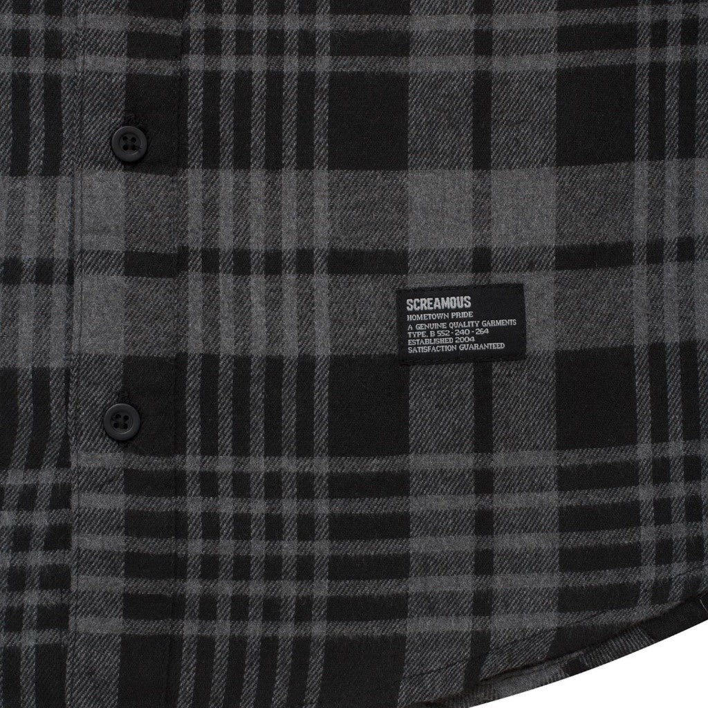 Flannel QUANES BLACK GREY