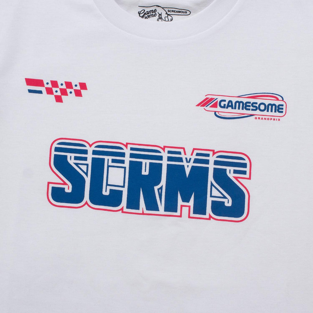 GAMESOME T-Shirt RACE FLAG WHITE