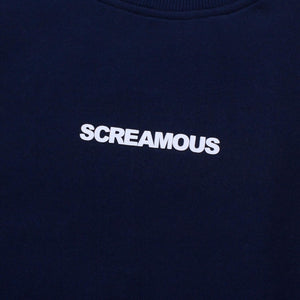 Crewneck OVERSIZED LEGEND TINY WHITE NAVY BLUE