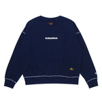 Load image into Gallery viewer, Crewneck OVERSIZED LEGEND TINY WHITE NAVY BLUE
