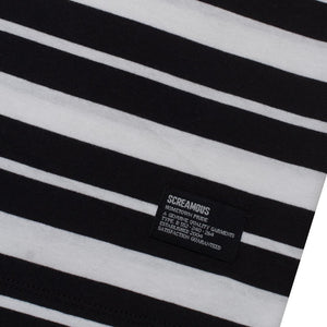 T-Shirt Stripe VALTER BLACK WHITE