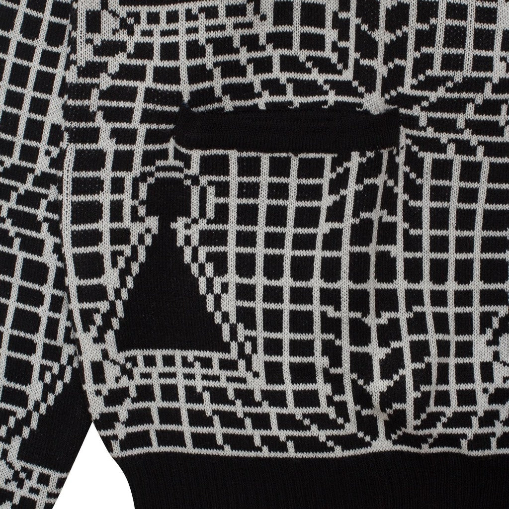 Cardigan CROWN GRID BLACK
