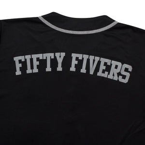 T-Shirt BaseBall FIFTY FIVERS BLACK REFLECTIVE