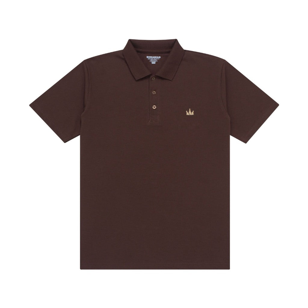 Polo Shirt CROWN GOLD BROWN