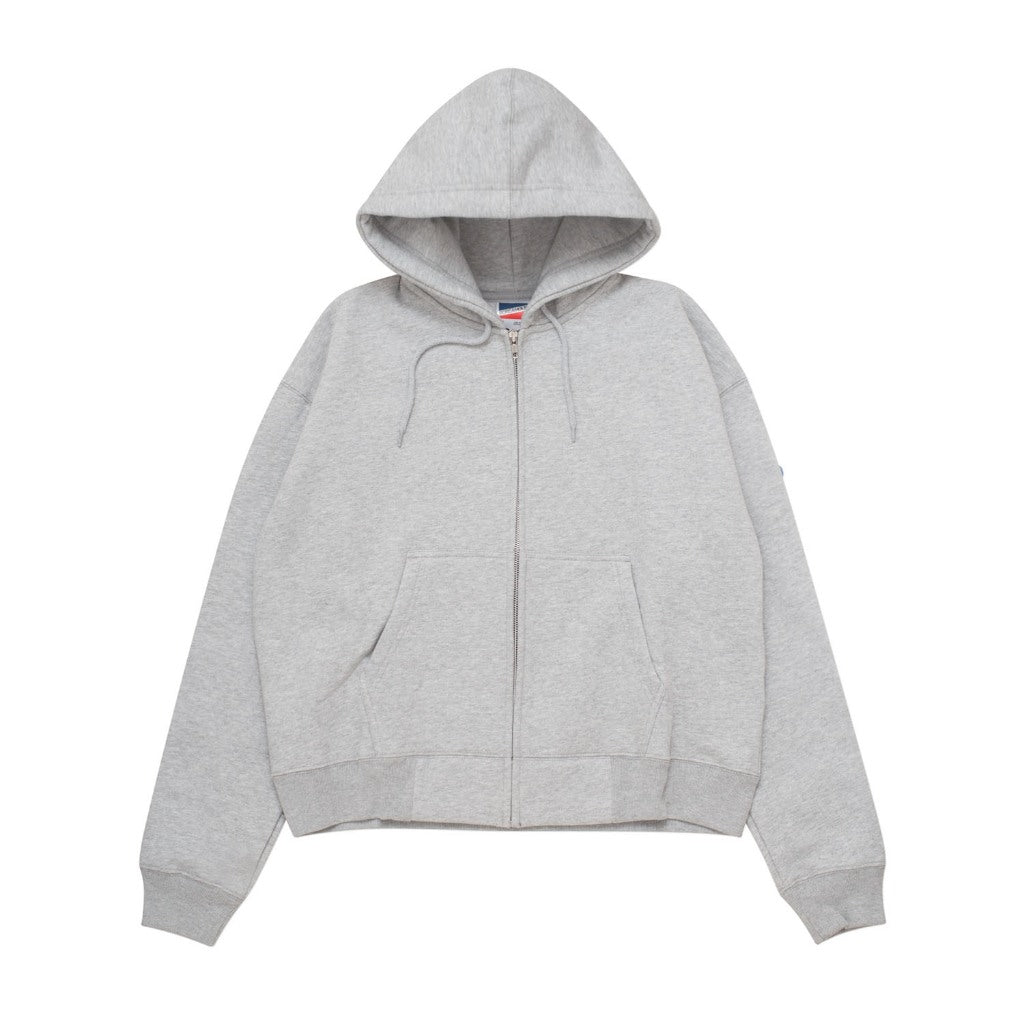 Pullover Zipper Hoodie BOXY FIT FURE MISTY GREY