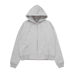 Pullover Zipper Hoodie BOXY FIT FURE MISTY GREY